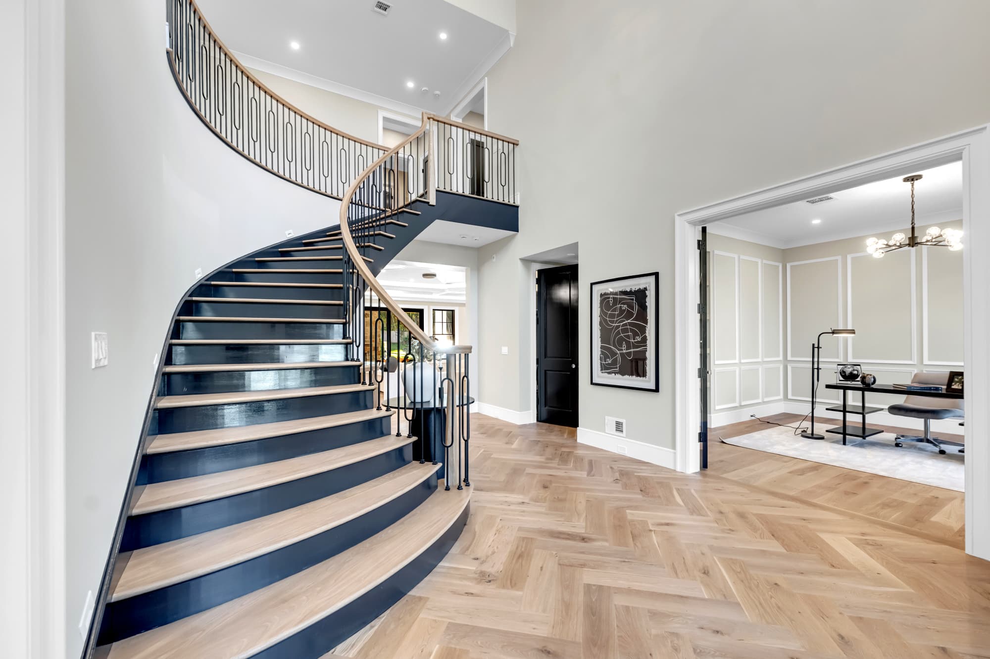 Luxury staged interior — short-term rental furnishing in Cold Spring, NY