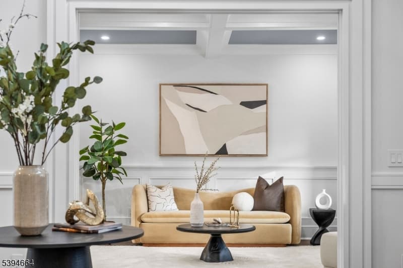 Luxury staged interior — short-term rental furnishing in Millburn, NJ