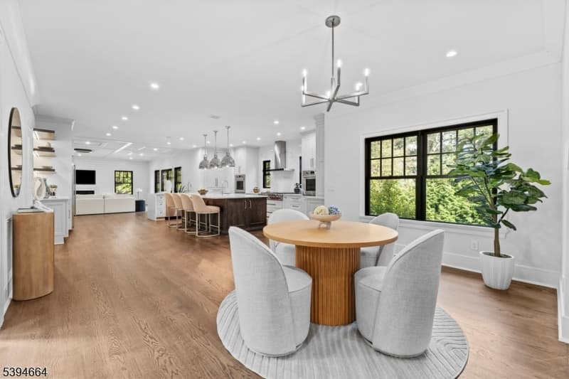 Luxury staged interior — short-term rental furnishing in Redding, CT