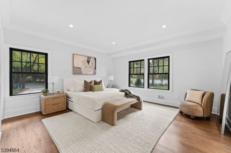Luxury staged interior — short-term rental furnishing in Demarest, NJ